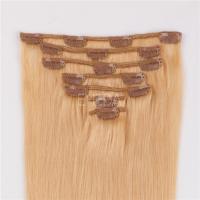 Double weft clip in human hair extensions thick LJ023